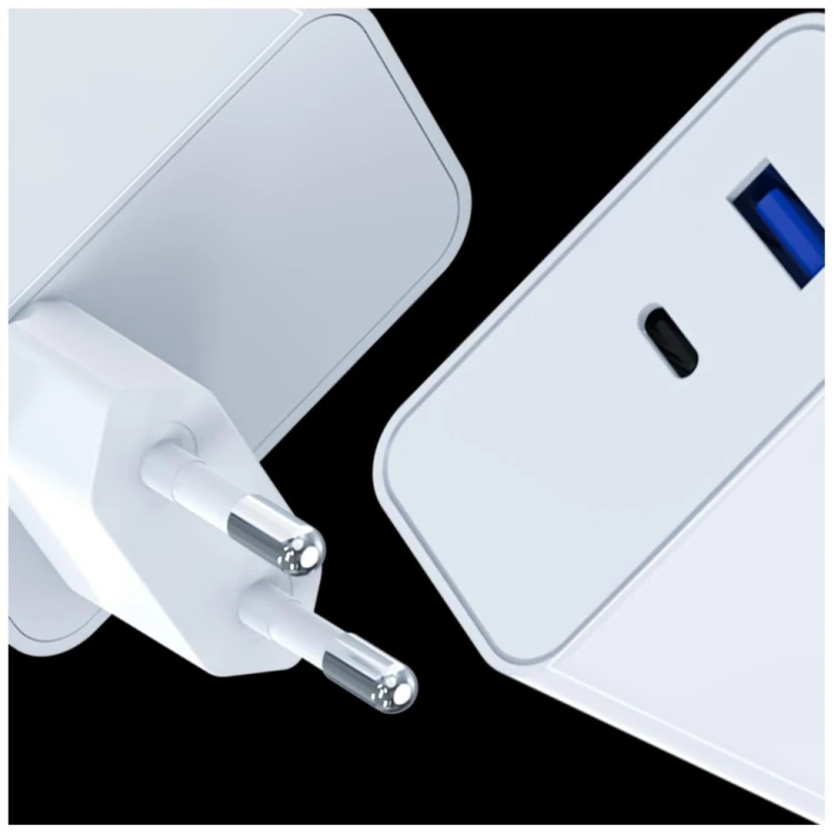 3MK Ładowarka sieciowa 45W PD 3.0 QC4+ USB-A USB-C biała
