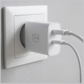 3MK Ładowarka sieciowa 45W PD 3.0 QC4+ USB-A USB-C biała