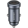 USAMS Ładowarka samochodowa 30W PD Aluminium CC321