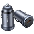 USAMS Ładowarka samochodowa 30W PD Aluminium CC321