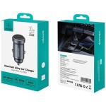 USAMS Ładowarka samochodowa 30W PD Aluminium CC321