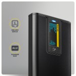AXAGON EEM2-SD2B Obudowa zewnętrzna aluminiowa bezśrubowa USB-A/C 3.2 Gen2 M.2 NVMe/SATA wyświetlacz LED, czarny