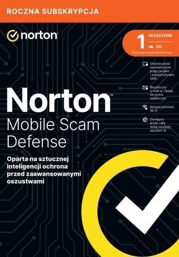 Norton Oprogramowanie Mobile Scam Defence PL 1U 1Dvc 1Y 21488054