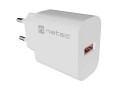 Natec Ładowarka sieciowa Ribera 1xUSB-A 18W biała