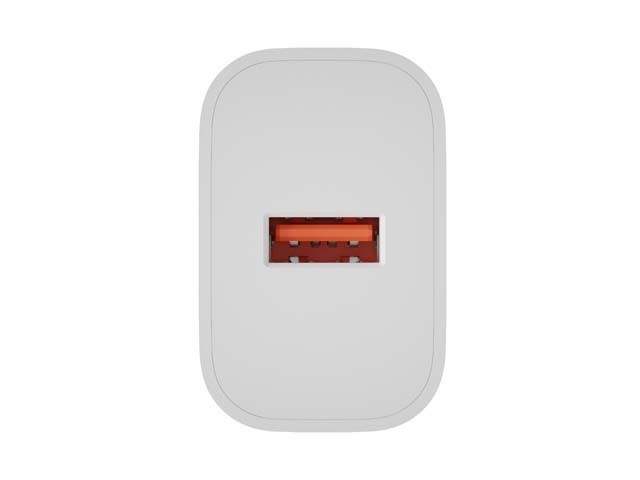 Natec Ładowarka sieciowa Ribera 1xUSB-A 18W biała
