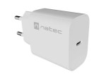 Natec Ładowarka sieciowa Ribera 1xUSB-c 20W biała