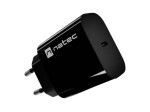 Natec Ładowarka sieciowa Ribera 1xUSB-C 20W czarna