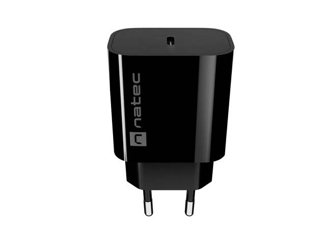 Natec Ładowarka sieciowa Ribera 1xUSB-C 20W czarna