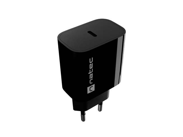 Natec Ładowarka sieciowa Ribera 1xUSB-C 20W czarna