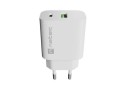 Natec Ładowarka sieciowa Ribera 1xUSB-A 1xUSB-C 20W biała