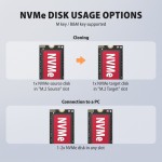 AXAGON ADSA-M2C22 Stacja dokująca USB4 dla 2x M.2 NVMe SSD z funkcją klonowania dysków bez komputera, z wentylatorem chłodzącym
