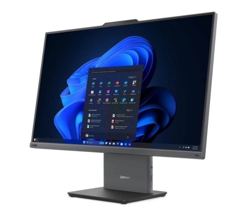 Lenovo Komputer All-in-One neo 50a G6 13QH0004PB W11Pro Ultra 7 256V/16GB/512GB/INT/23.8FHD/Touch/Luna Grey/3YRS OS