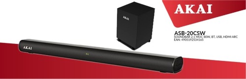 AKAI Soundbar ASB-20CSW 2.1 80W