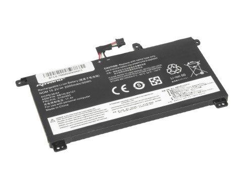 Movano Bateria 01AV493 do Lenovo ThinkPad T570 T580 P51S - 2000 mAh (30 Wh)