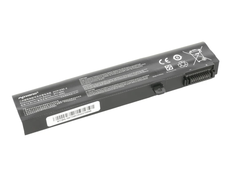 Movano Bateria BTY-M6H do MSI CX62 GE62 GE72 GL72 PE70 - 4400 mAh (48 Wh)