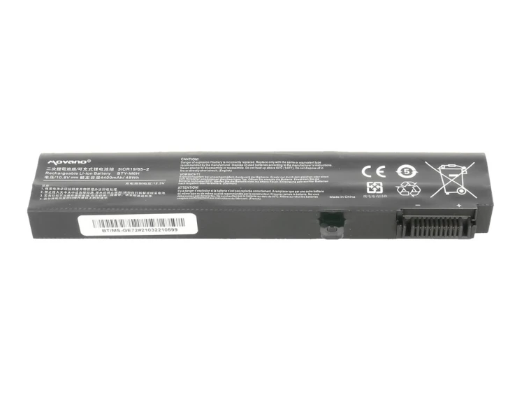 Movano Bateria BTY-M6H do MSI CX62 GE62 GE72 GL72 PE70 - 4400 mAh (48 Wh)