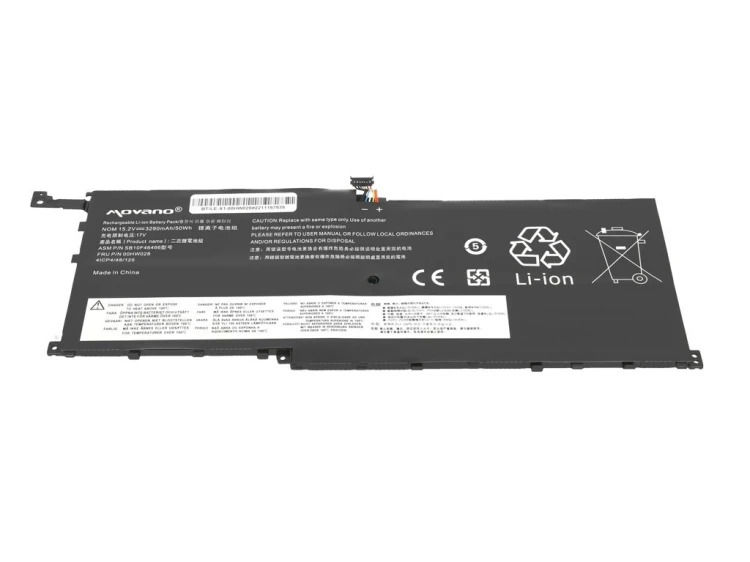 Movano Bateria 00HW028 01AV439 do Lenovo X1 Carbon 20FB - 3290 mAh (50 Wh)