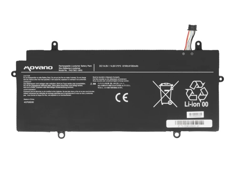 Movano Bateria PA5136U-1BRS do Toshiba Portege Z30 Z30-A Z30-B Z30-C - 4100 mAh (61 Wh)