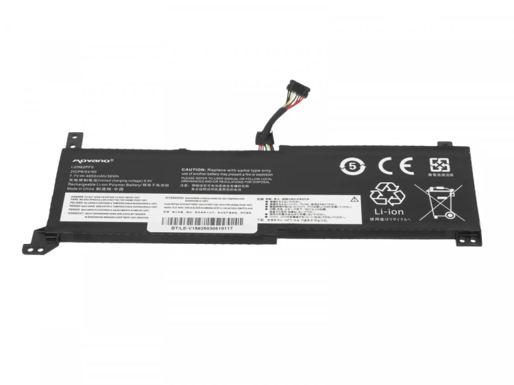 Movano Bateria L20M2PF0 L20C2PF0 L20L2PF0 do Lenovo V14 V15 V17 G2-ALC G2-ITL - 4650 mAh (36 Wh)