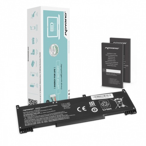 Movano Bateria RH03XL do HP ProBook 440 445 450 630 640 650 G8 G9 G10 - 3550 mAh (40 Wh)