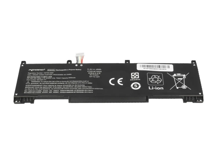 Movano Bateria RH03XL do HP ProBook 440 445 450 630 640 650 G8 G9 G10 - 3550 mAh (40 Wh)