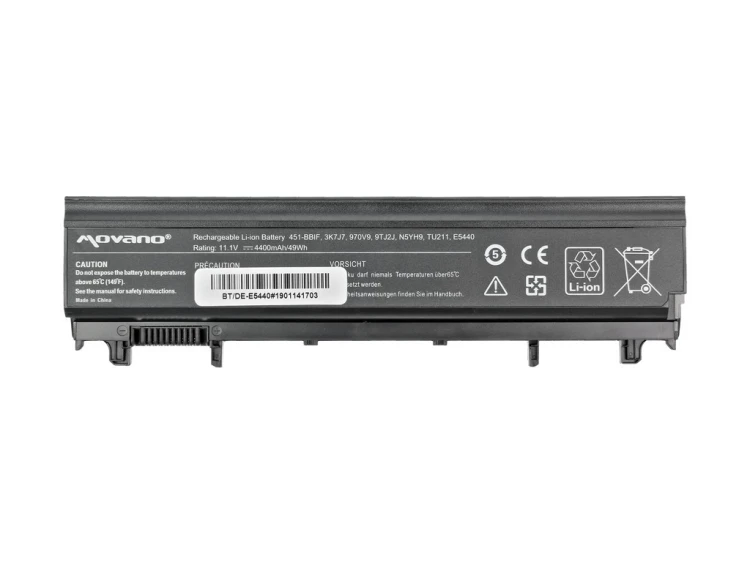 Movano Bateria VV0NF N5YH9 do Dell Latitude E5440 E5540 - 4400 mAh (49 Wh)