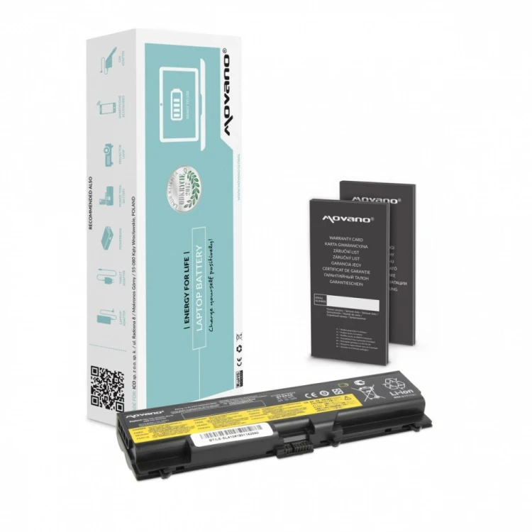 Movano Bateria 42T4795 do Lenovo ThinkPad T410 T420 T510 - 4400 mAh (48 Wh)