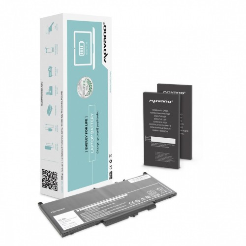 Movano Bateria J60J5 GG4FM MC34Y do Dell E7270 E7470 - 7200 mAh (55 Wh)