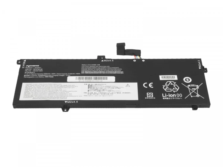 Movano Bateria L18C6PD1 L18M6PD1 do Lenovo ThinkPad X13 X390 X395 - 4220 mAh (48 Wh)