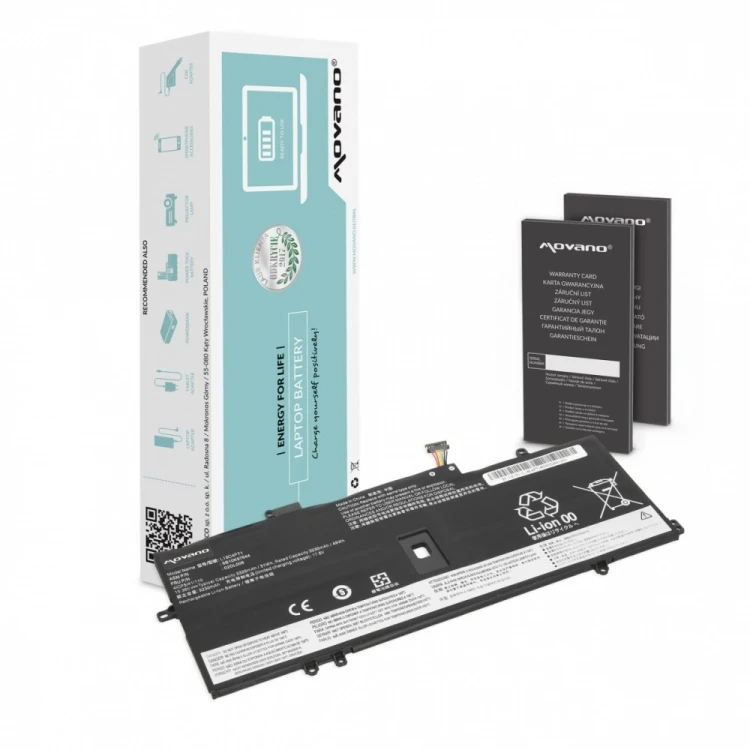 Movano Bateria do Lenovo ThinkPad X1 Yoga 4 5 Carbon 7 8 - 3325 mAh (51 Wh)