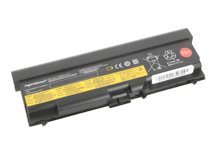 Movano Bateria do Lenovo ThinkPad L530 T430 T530 - 6600 mAh (71 Wh)
