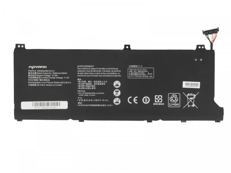 Movano Bateria HB4692Z9ECW-41 do Huawei Honor Magicbook 14 MateBook D14 NBB-WAH9Q - 3665 mAh (56 Wh)