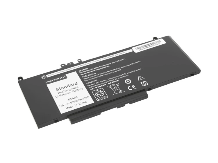 Movano Bateria G5M10 WYJC2 8V5GX do Dell E5450 E5550 7.4v - 5800 mAh (43 Wh)