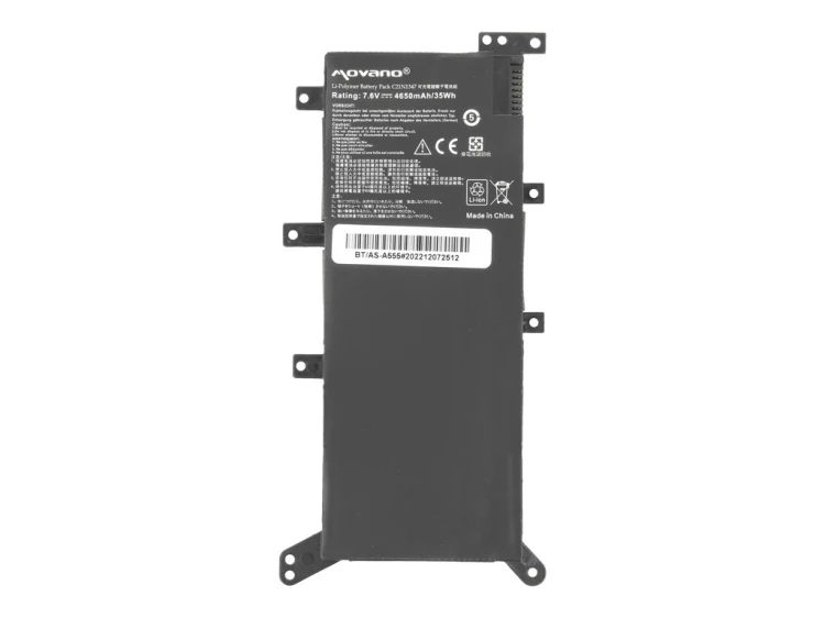 Movano Bateria C21N1347 do Asus A555 F555 K555 - 4900 mAh (36 Wh)