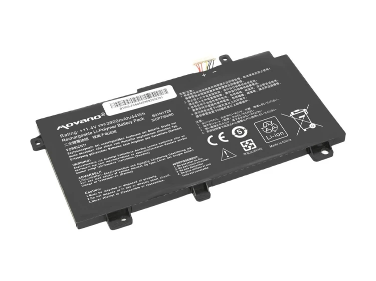 Movano Bateria B31N1726 Asus FX504 FX505 FX80G - 3900 mAh (44 Wh)