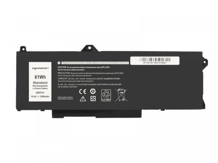 Movano Bateria GRT01 do Dell Latitude 5421 5521 5531 Precision 3470 3561 3571 3581 - 3950 mAh (61 Wh)