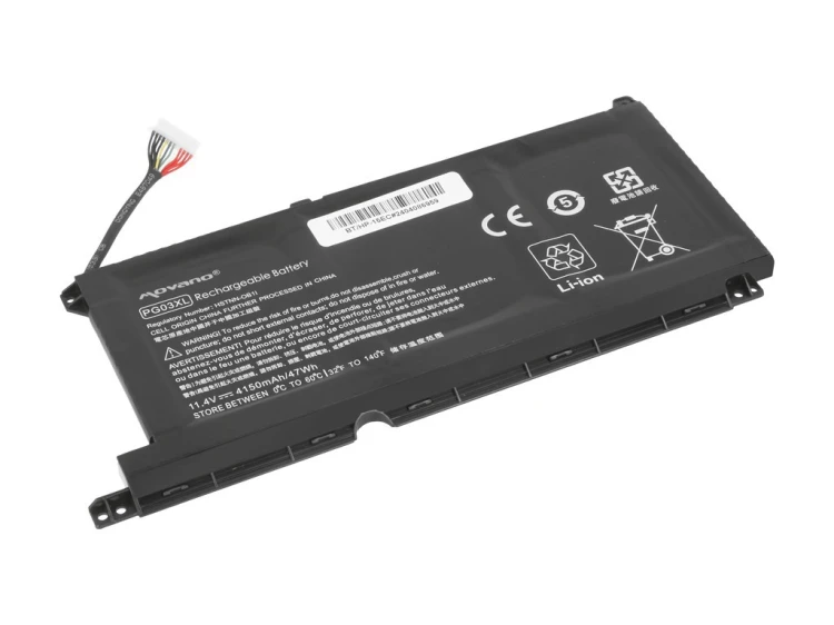 Movano Bateria PG03XL do HP 15-DH 15-EC 15-DK 16-A - 4150 mAh (47 Wh)
