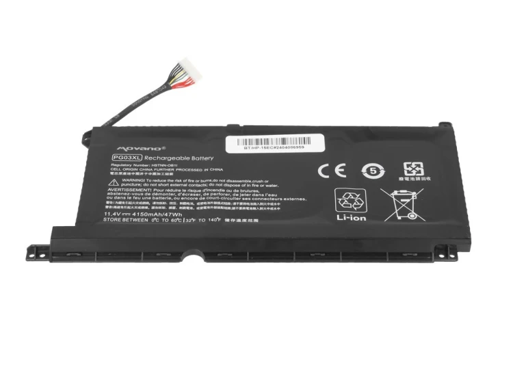 Movano Bateria PG03XL do HP 15-DH 15-EC 15-DK 16-A - 4150 mAh (47 Wh)