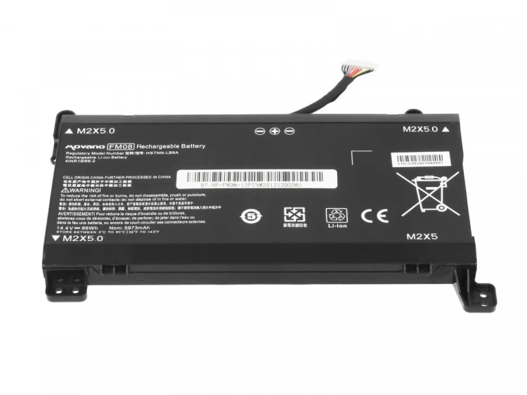 Movano Bateria FM08 TPN-Q195 do HP Omen 17-AN 12 PIN - 5973 mAh (86 Wh)