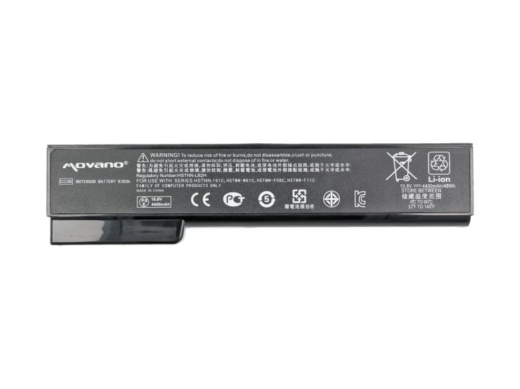 Movano Bateria do HP EliteBook 8460p 8460w 8470p 8470w - 4400 mAh (48 Wh)