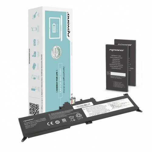 Movano Bateria 00HW027 01AV434 do Lenovo ThinkPad Yoga 260 370 X380 - 2700 mAh (40 Wh)