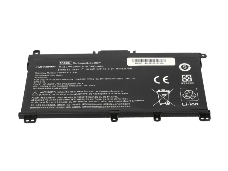 Movano Bateria TF03XL do HP Pavilion 14-BF 14-BP 15-CD - 3400 mAh (39 Wh)