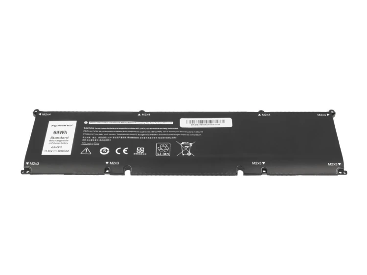 Movano Bateria 69KF2 do Dell Alienware M17 M15 R3 R4 Precision 5550 XPS 9500 9510 - 6000 mAh (69 Wh)