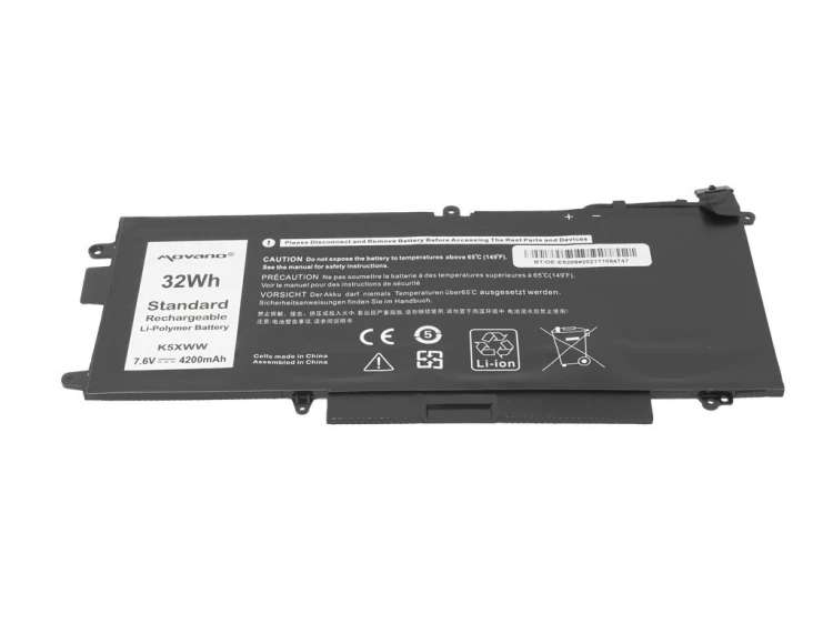 Movano Bateria K5XWW do Dell Latitude 5289 7390 2-in-1 - 4200 mAh (32 Wh)
