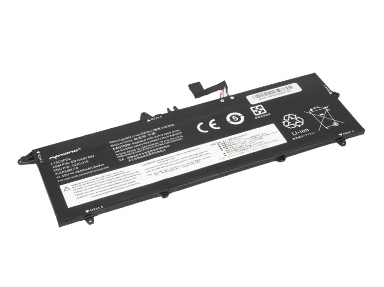 Movano Bateria L18C3PD2 do Lenovo ThinkPad T490s T495s T14s - 4650 mAh (54 Wh)
