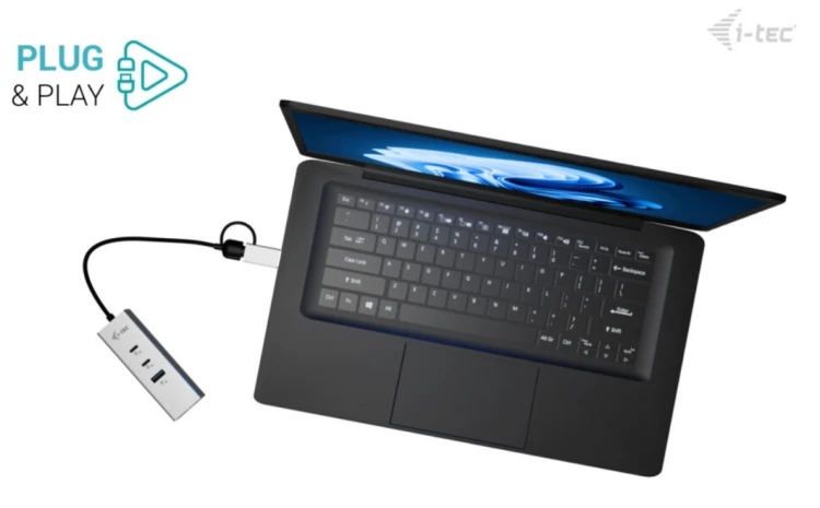i-tec Hub metalowy USB-C/USB-A 3 2x USB-C/1x USB-A / 2.5GLAN