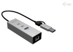 i-tec Hub metalowy USB-C/USB-A 3 2x USB-C/1x USB-A / 2.5GLAN