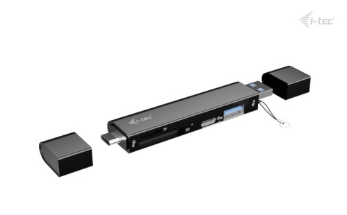 i-tec Czytnik kart USB-C/USB-A Dongle SD TF 2xUSB
