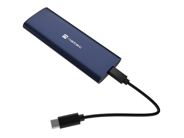 Natec Obudowa SSD zewnętrzna RHINO M.2 NVME USB-C 3.2 steel navy