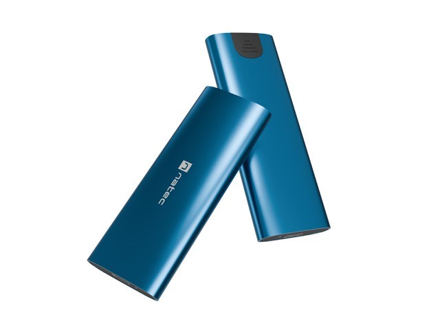 Natec Obudowa SSD zewnętrzna RHINO M.2 NVME USB-C 3.2 horizon blue